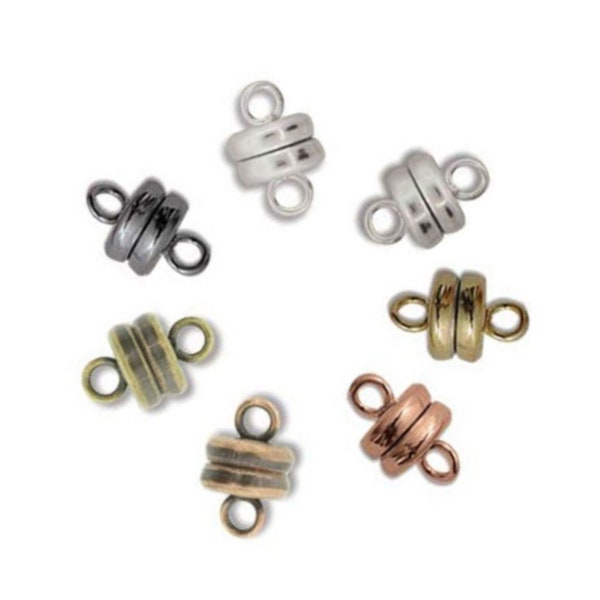 6mm Magnetic Clasps, Strong Magnetic Clasps, Silver Magnetic Clasp, Gold Magnetic Clasp, Magnetic Clasps, Small Magnetic Clasps