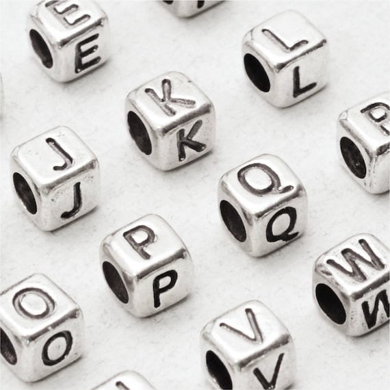 Sterling silver alphabet beads wholesale deals