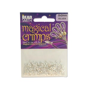 Beadsmith Magical Crimps Silver Plated (400/pkg.)