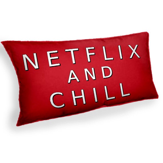 Netflix Y Chill Favorito Personalizado Almohada Cojín Foto Regalo Personalizado