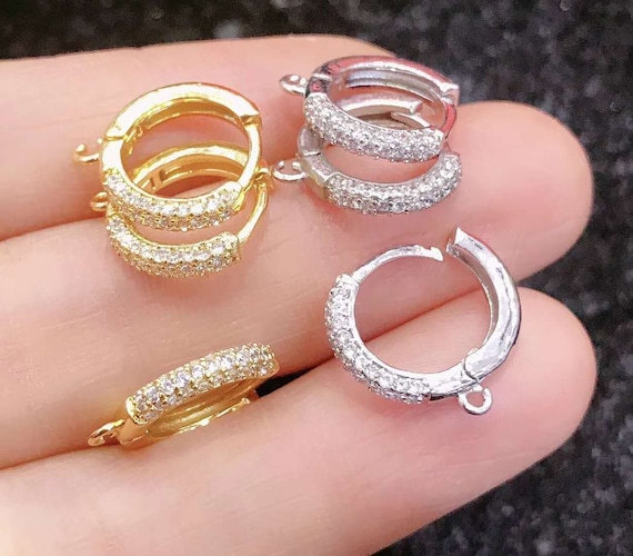 ピアス Round Hoop One Touch Earrings #7114 1 Pair Round One Touch Earring, Hypoallergenic Round Hoop