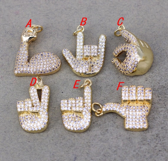 Micro pave cz pendants sale