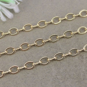 3-5 Meters Gold Metal Link Chain,Metal Oval Shape Chain for jewelry making