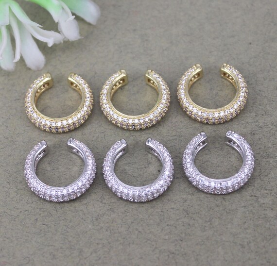 5pairs Dainty Micro Pave CZ Ear Cuff, Simple Ear Cuff