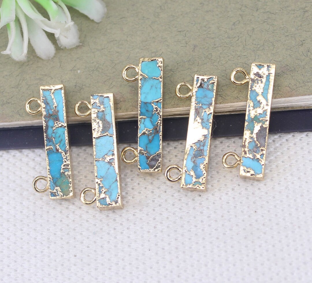 Elemental Gems Choice of Animal Blue Mohave Turquoise Inlay Pendant w/ Chain main image 0
