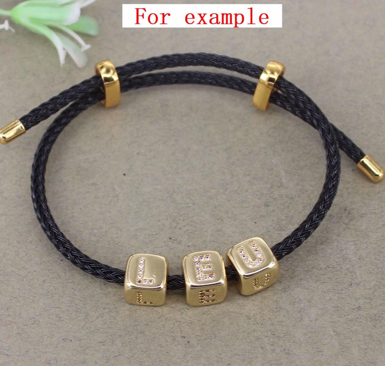 Halffinished Steel Wire Bracelet With Sliding Slider Stopper Etsy