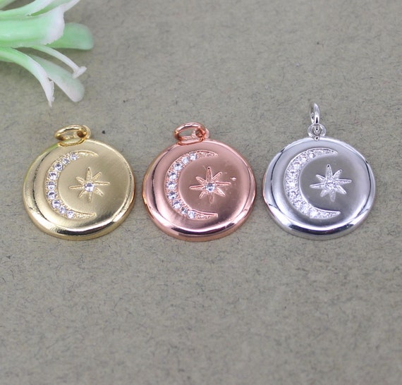 Make.N Crystal Charm26 - Mother-Of-Pearl Cubic Moon (2 color) Make.N Crystal Charm26 - Mother-Of-Pearl Cubic Moon (2 color)