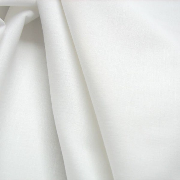 Egyptian bright white cotton Lawn Fabric  ***MINIMUM ORDER 3 METRES***