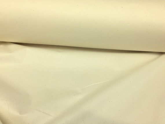 100/% COTTON CREAM MUSLIN FABRIC 129cm WIDE