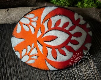 Fire Retro Apoxie Sculpt Barrette