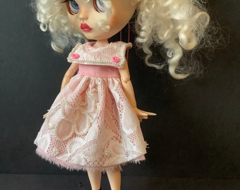 Holala Doll cotton dress and petticoat