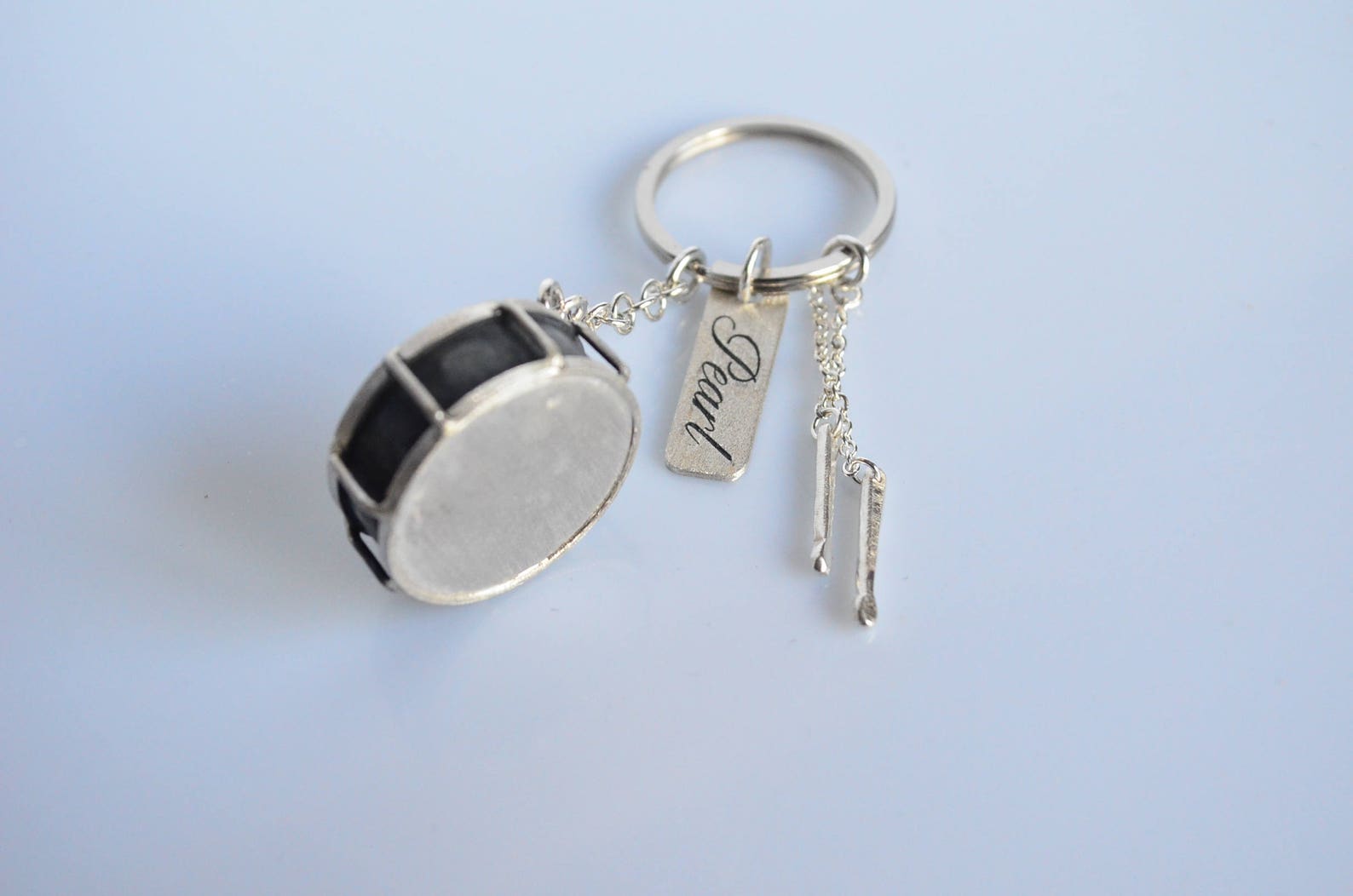 Snare Keyring Snare Keychain Drum Keyring Drum Keychains Etsy