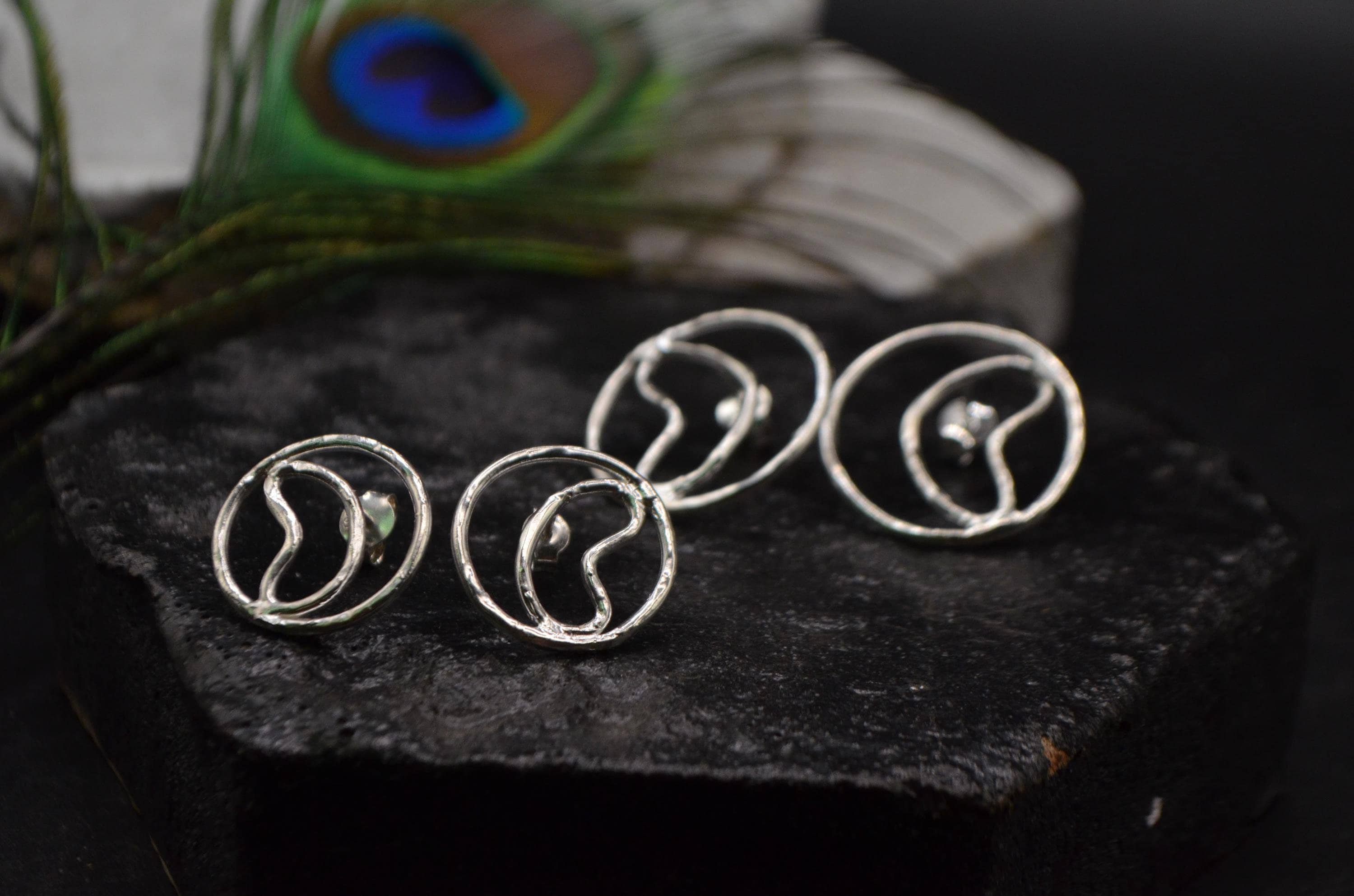 LOUMILEO Orecchini Argento 925 Donna Grandi Cerchio Ipoallergenico Sottili 30/40/50/60/65/70 MM - Foto 11