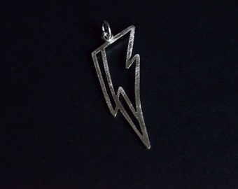 Wisiorek David Bowie, wisiorek ze srebra 925, naszyjnik unisex, wisiorek Ziggy Stardust, Aladdin Sane, Blackstar, ręcznie robiony, wyprodukowany we Włoszech