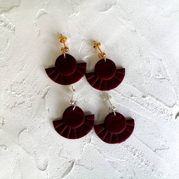 Red Earring Red Jewelry Holiday Jewelry Crystal Siam Dark Red Earrings –  Little Desirez Jewelry