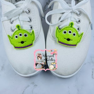 Shoe Clips, Toy Green Aliens, Cosplay Costume Disney Inspired Accessories