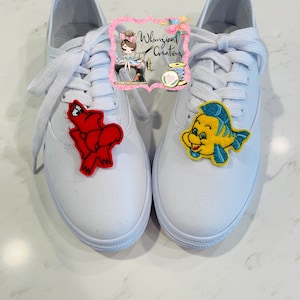 Shoe Clips, Flunder and Sobastian Shoe Clips, Cosplay Costume Disney Inspired Accessories