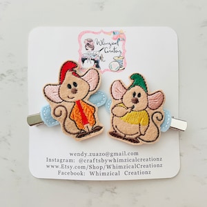 Hair Clips, Helpful Mice Hair Clips, Cosplay Costume Disney Inspired Accessories
