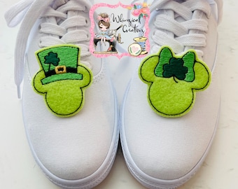 Schoenclips, St. Patricks Mr and Mrs Mouse-schoenclips, cosplaykostuum, op Disney geïnspireerde accessoires