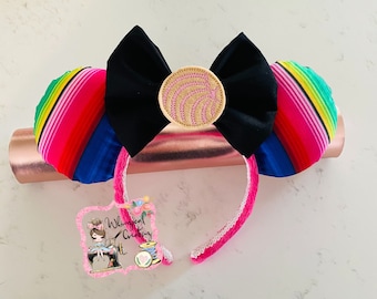 Serape Minnie Ears/ Custom Minnie Ears/ Concha Ears/ Mexican Ears/ Hispanic Ears