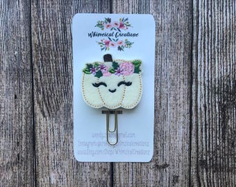 Lil Miss Pumpkin Planner Clip