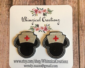 Clips para zapatos, clips para zapatos de la enfermera Miss Mouse, accesorios inspirados en Disney para disfraz de cosplay