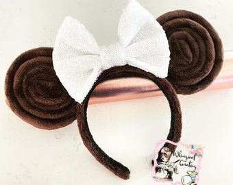 Leia Hair Buns Minnie Ears, Princess Leia Ears, Star Wars Hair Accessories,  Star Wars Ears