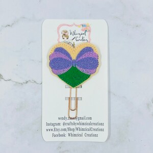 Mermaid Heart Planner Clip/ Ariel Bookmark/ Planner Accessory