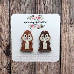 Shoe Clips, Chippy and Dallie Shoe Clips, Cosplay Costume Disney Inspired Accessories