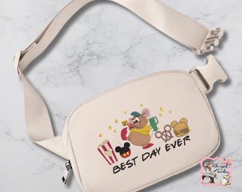 Embroidered Gus Gus/ Best day ever/ Bum Bag/ Gus Gus Bum Bag/ Gus Gus Fanny Pack/ Cinderella