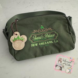 Embroidered Tia Belt Bag, Crossbody, Shoulder Bag, Bum Bag, Fanny Pack, Princess and the Frog, embroidery