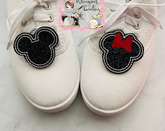 Clips para zapatos, clips para zapatos de Sr. y Sra. Ratón, accesorios inspirados en Disney para disfraz de cosplay, accesorios para zapatos