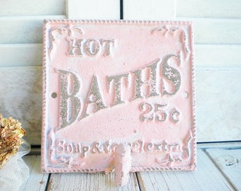 Pink Bathroom Decor Etsy