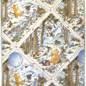 Very rare, out of print panel with Winnie the Pooh and Christopher Robin.