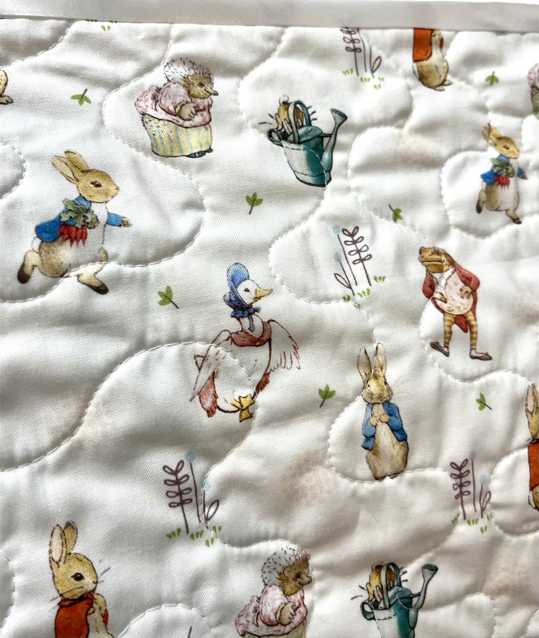 Peter Rabbit and Friends, Toddler Bed Size Handmade Quilt/blanket ...