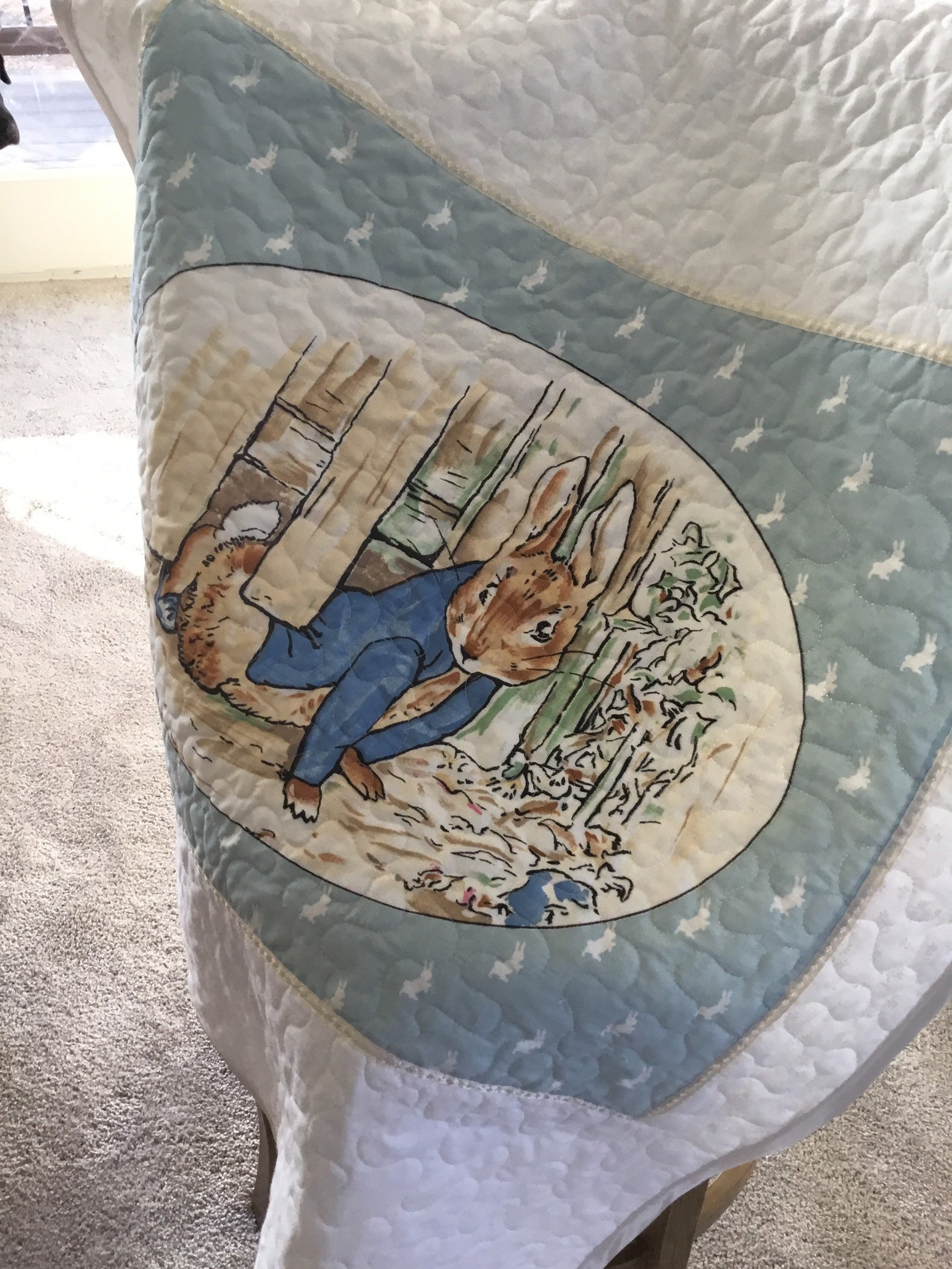 Peter Rabbit Creeping Under the Gate Into Mr. Mcgregors Garden. Beatrix ...