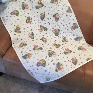 Winnie the Pooh heirloom quilt Winnie the Pooh/Hunny Pots baby, crib , nursery baby shower gift, play mat.
