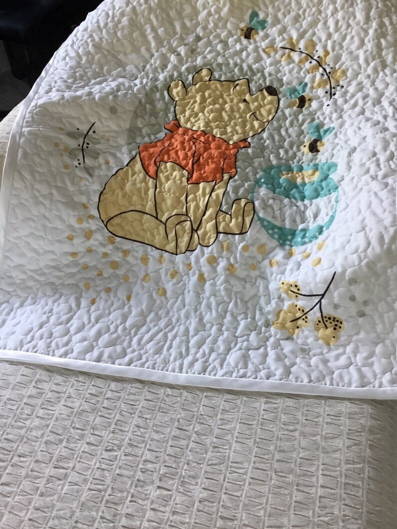 Winnie the Pooh Heirloom Baby Quilt Winnie the Pooh Baby Quilt Etsy