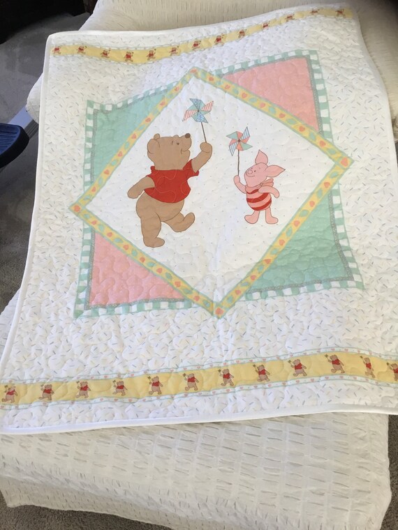 Winnie the pooh and piglet baby blanket clearance