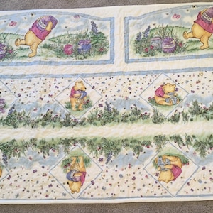 Winnie the Pooh/Hunny Pots quilt, wallhanging,nursery decor, baby shower gift, play mat.