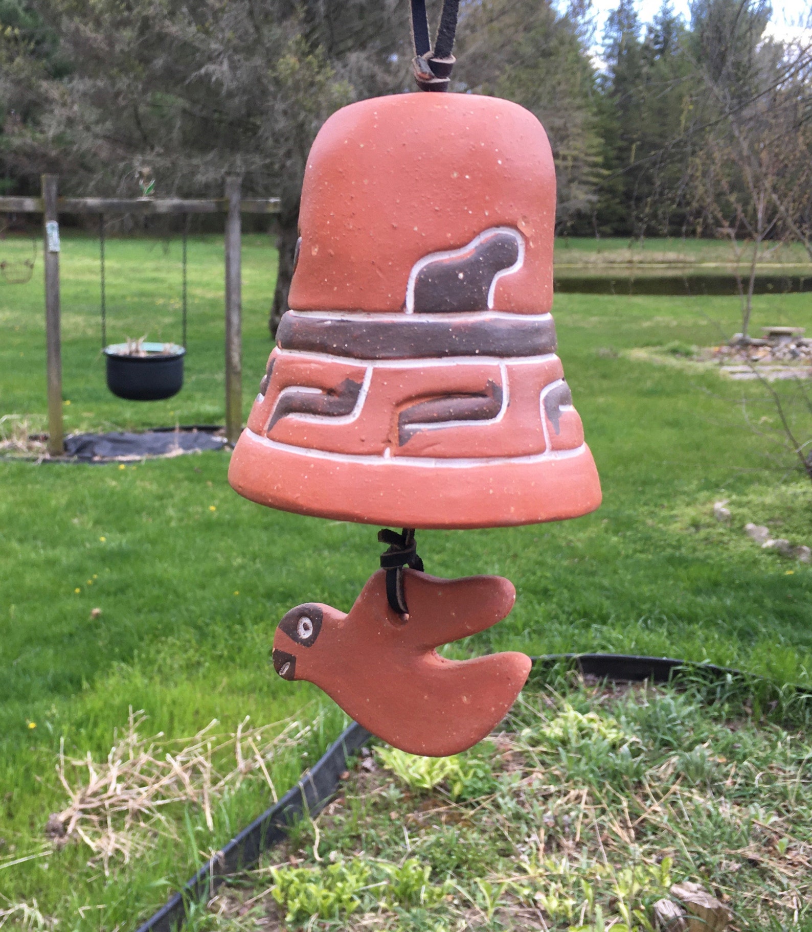 Handmade Mexican Clay Wind Chime Etsy