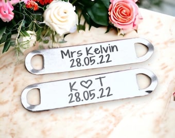Bride trainer tags for wedding shoe laces, date and initials personalised to order