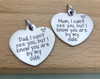 Personalised Wedding Bouquet Charm, Bridal Bouquet Charm, Personalised Memorial Charm, Memorial Remembrance Bouquet Custom Name Charm, UK