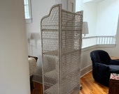 Vintage Bamboo Wicker Etagere 5-shelf Heavy high-end quality Bookcase Sides FOLD onto back for travel shipping 68 h x 26 w x 13 1 2 d Unique