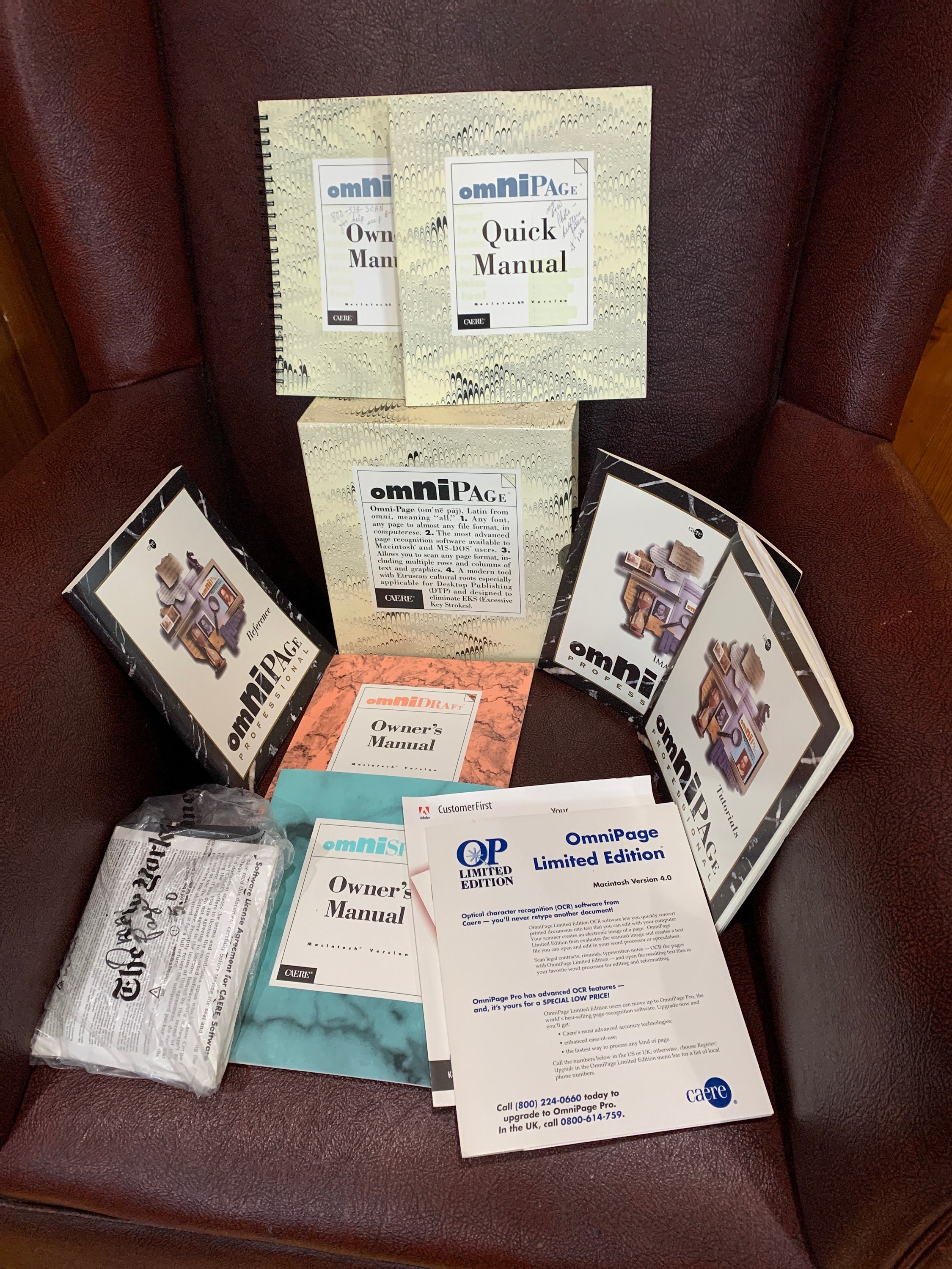 Rare LOT OMNIPAGE by CAERE Mac 4.01 2 Disks & 5.0 - Etsy