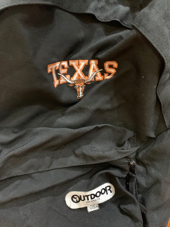80s BACKPACK TEXAS LONGHORN Gift It Like New Large Canvas