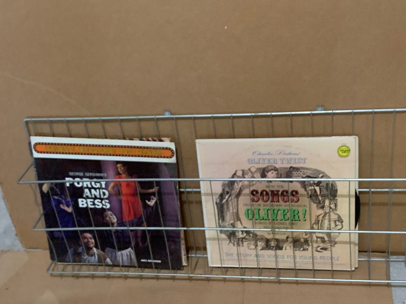 Metal Wire Rack Wall Hangs Industrial Vintage Approx 37w Etsy