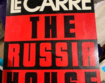 1989 The Russia House by John LeCarré Spy Novel Paperback 1st ed Great condition Knopf 354 pp