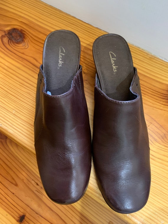 Clark’s Shoes Leather upper Brown Size 8.5 NICE V… - image 5