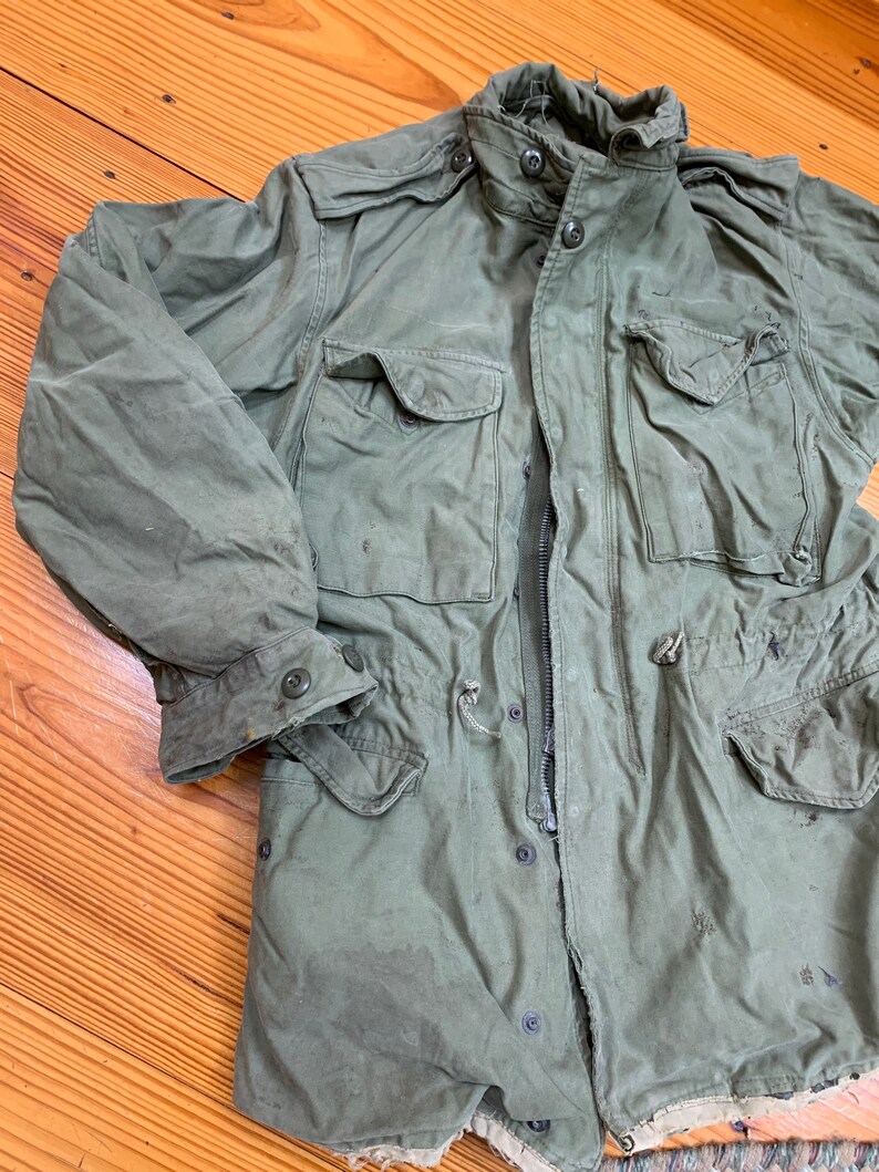 60s Green U.S. Army Issue Field Jacket M51 Vietnam Era M1951 Etsy